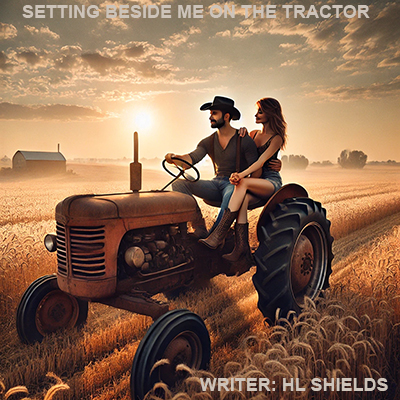 Setting Beside Her on the Tractor song art